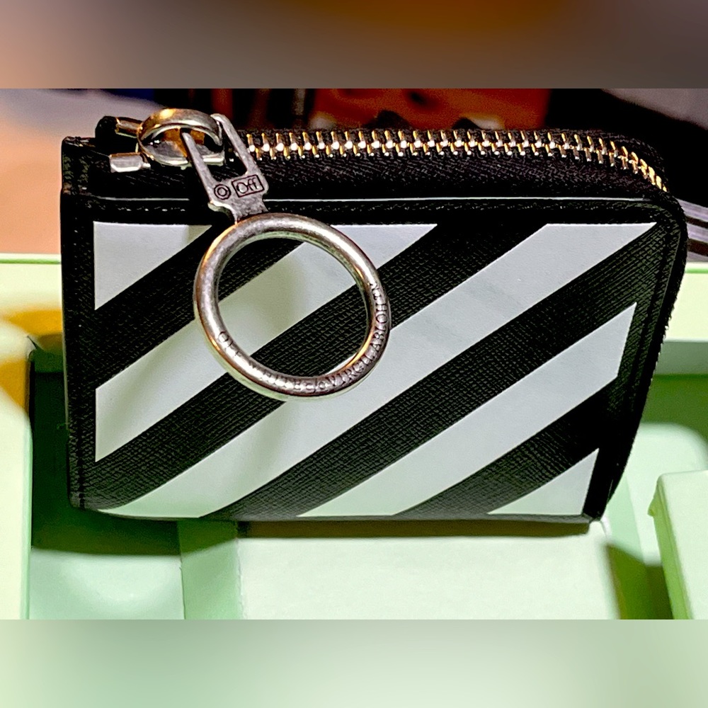 Off-White striped wallet